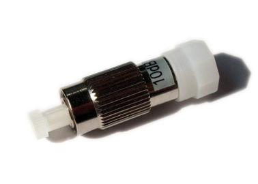 Atenuador Singlemode da fibra óptica de FC UPC com alojamento do metal, tampão branco