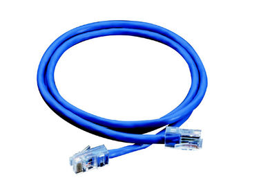 cabo de remendo da rede da transmissão de dados CAT6E RJ45 UTP com cobre 23AWG desencapado contínuo