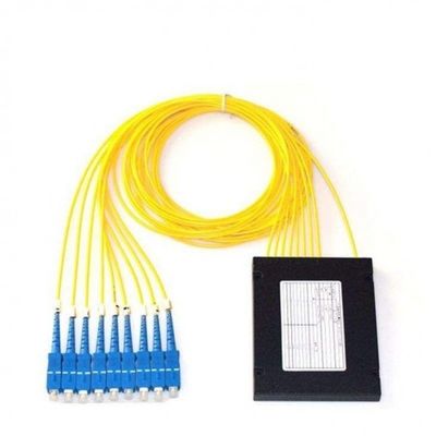 fibra ótica em forma de caixa do ABS FTTH do divisor do PLC de 1x2 1x4 1x8 1x16 1x32
