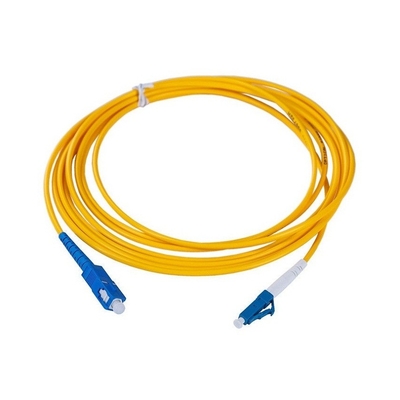 Palavra simples feita sob encomenda ótica do cabo de remendo dos cabos de fibra ótica do único modo do SC