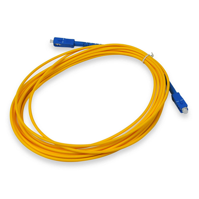 Palavra simples feita sob encomenda ótica do cabo de remendo dos cabos de fibra ótica do único modo do SC