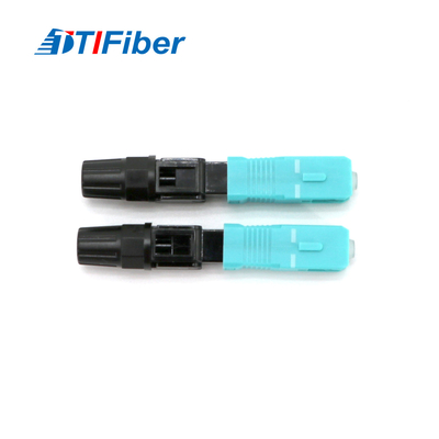 Conjunto de campo rápido da fibra do conector OM3 da fibra ótica do SC UPC 0.3db
