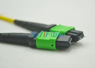 12 cabo de remendo da fibra óptica do núcleo MTP com cabo redondo da fibra de 3.0mm