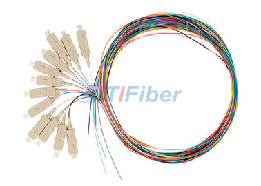 62,5/125 trança óptica da fibra do SC OM1, cabo de fibra óptica de 0.9mm OFNP