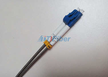 Cabo de remendo da fibra óptica do PC de DLC, cabo de ramo protegido exterior