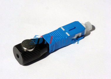 Adaptador de fibra óptica desencapado redondo do SC para a fibra e o conector desencapados da fibra