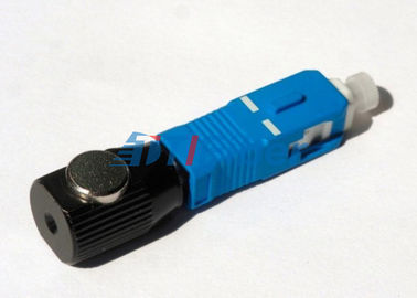 Adaptador de fibra óptica desencapado redondo do SC para a fibra e o conector desencapados da fibra