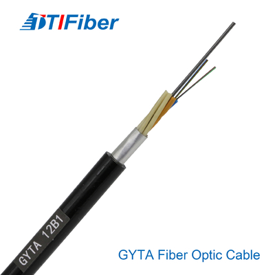 2 - 144 cabo de fibra ótica subterrâneo blindado da manutenção programada G652D GYTA do núcleo
