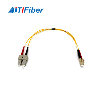 ligação em ponte amarela 1m da fibra ótica do SC LC de 2.0mm G652D