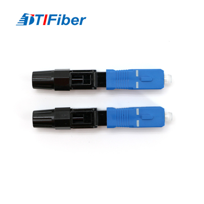 SC rápido UPC do conector da fibra ótica para a terminação do campo do cabo pendente de FTTH