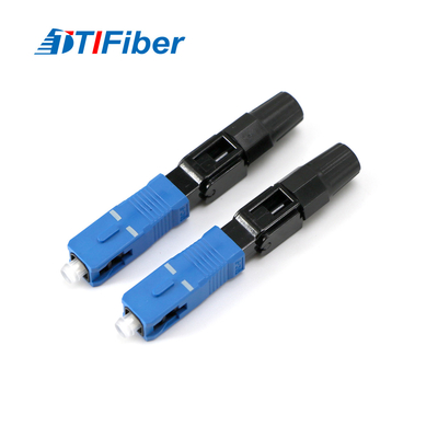 SC rápido UPC do conector da fibra ótica para a terminação do campo do cabo pendente de FTTH