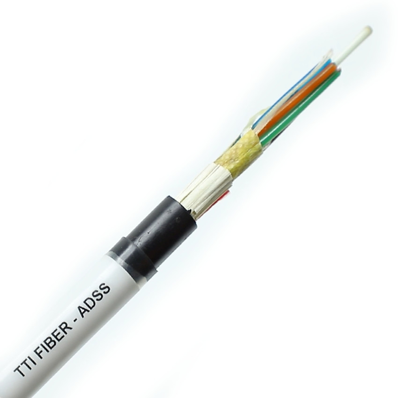 FTTH FTTX Outdoor ADSS Single Sheath Double Sheath Span 8F 12F 24F 48F Cabos de fibra óptica