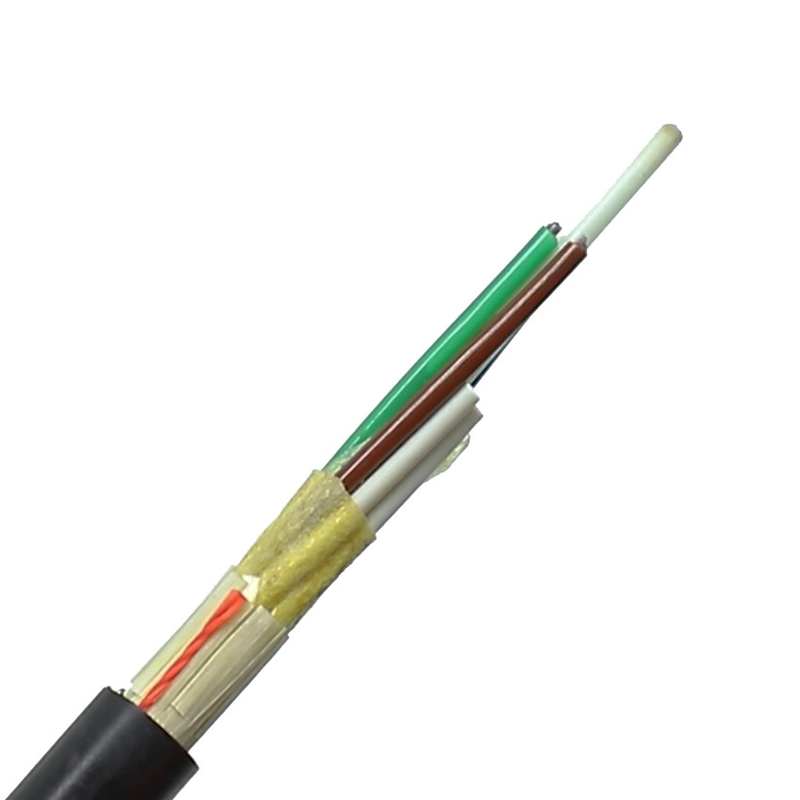 Cabos de fibra óptica externos aéreos ADSS G652D G657A1 G657A2 monomodo 1 12 24 48 96 144 núcleos