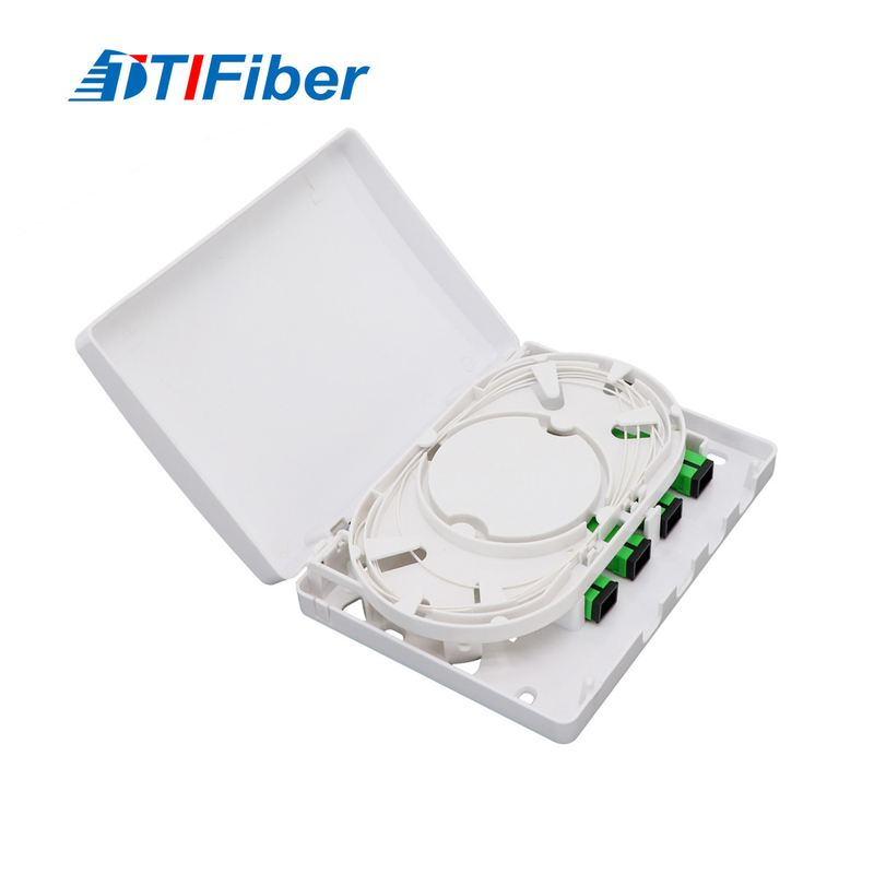 Montagem interna portuária da parede do SC 4 FTTH Mini Fiber Optic Terminal Box